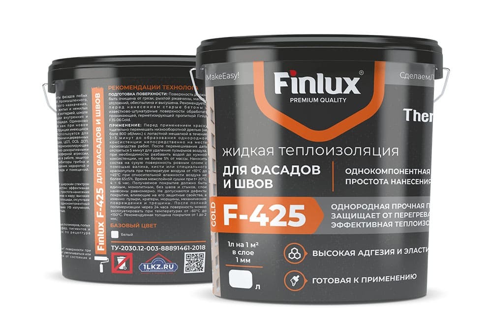 Жидкая теплоизоляция Finlux F-425 Gold Жидкая теплоизоляция Finlux F-425 Gold