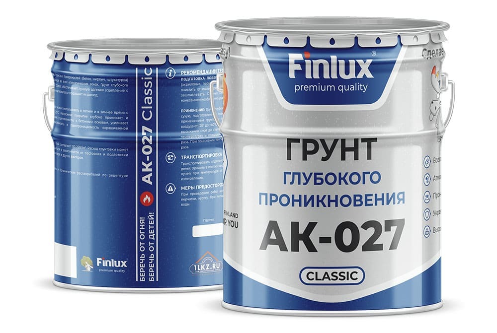 Грунтовка глубокого проникновения Finlux АК-027 Classic Грунтовка глубокого проникновения Finlux АК-027 Classic